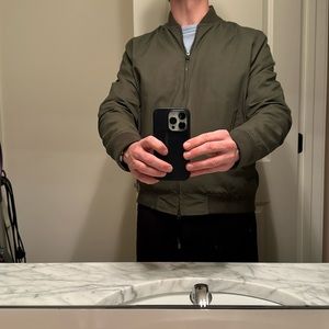 Sid Masburn bomber jacket - olive color - size L